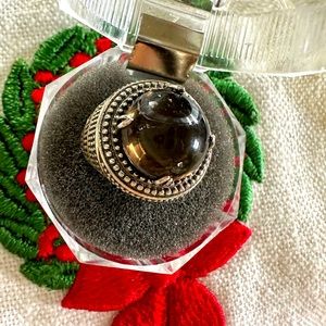 Sterling silver ring with beautiful stone size 7